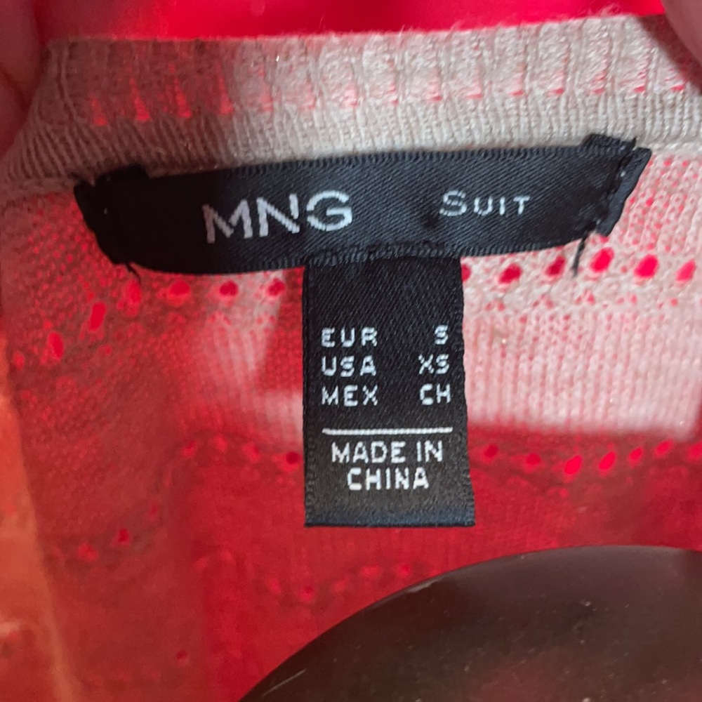 Mng Beige Top With Metallic Threading. - image 4